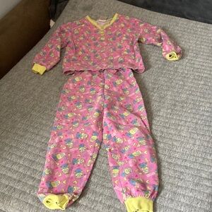 Universal Despicable Me Pink and Yellow Pajama Set